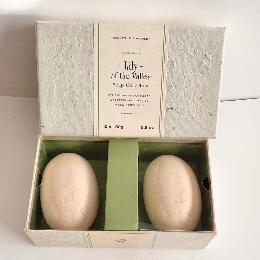 Asquith & Somerset Lily of the Valley Soaps NIB